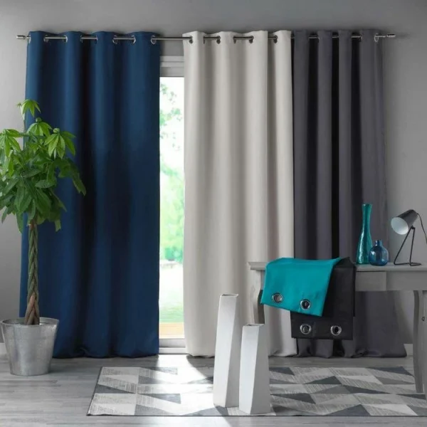 Paris Prix Rideau Occultant Occult 135x240cm Kaki vente en ligne pas cher 6