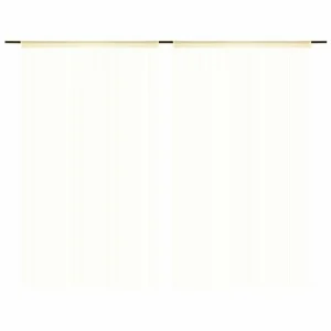 VIDAXL Rideau En Fils 2 Pcs 140 X 250 Cm Creme des prix incroyables 8