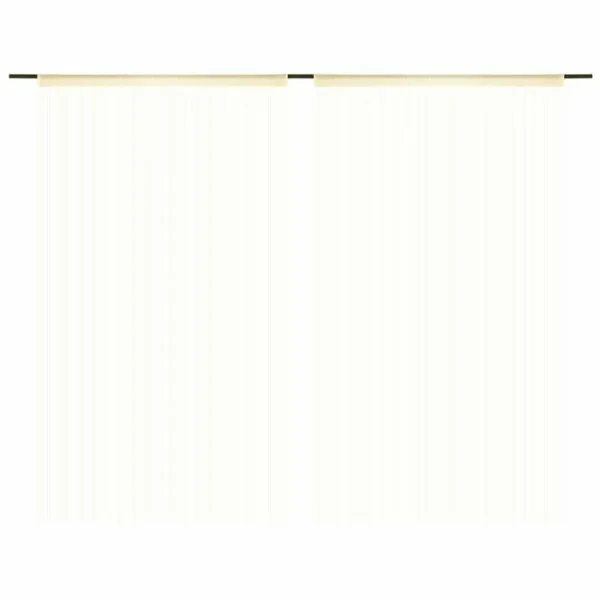 VIDAXL Rideau En Fils 2 Pcs 140 X 250 Cm Creme des prix incroyables 3