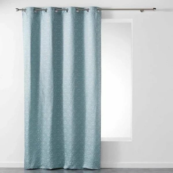 Paris Prix Rideau Jacquard Dynastie 140x260cm Bleu pas cher en vente 1
