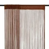 VIDAXL Rideau En Fils 2 Pcs 140 X 250 Cm Marron mode pas chere 5