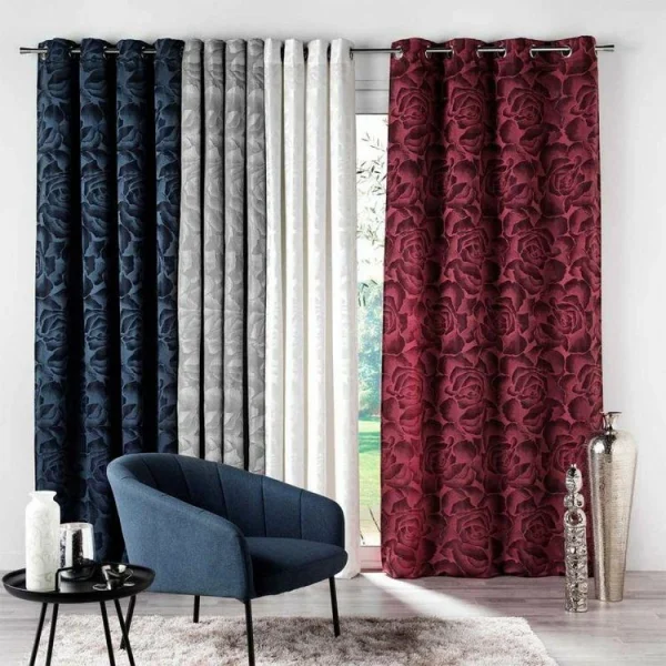 achetez Paris Prix Rideau à Œillets Absolu 140x260cm Bordeaux 4