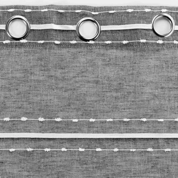 acheter Paris Prix Rideau à Œillets Tissé Aloria 140x240cm Gris 4