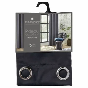 ATMOSPHERA Rideau Occultant – 140 X 260 Cm – Gris Foncé à prix imbattables 15