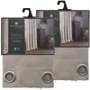 fashion pas cher TOILINUX Lot De 2 Rideaux Occultants Elena En Polyester – 140 X 260 Cm – Couleur Lin 14