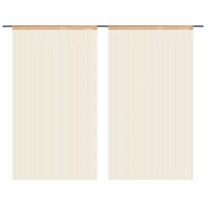 en vente VIDAXL Rideau En Fils 2 Pcs 100 X 250 Cm Beige 8