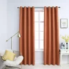 qualité supérieure VIDAXL Rideaux Occultants Et Anneaux En Metal 2 Pcs Rouille 140×245 Cm 14