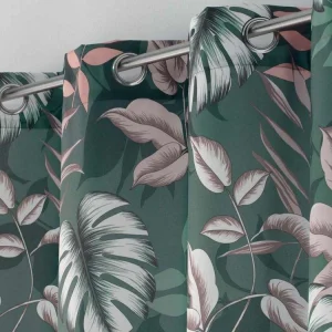Paris Prix Rideau à Œillets Jardin Intérieur 140x260cm Vert magasins pour 8
