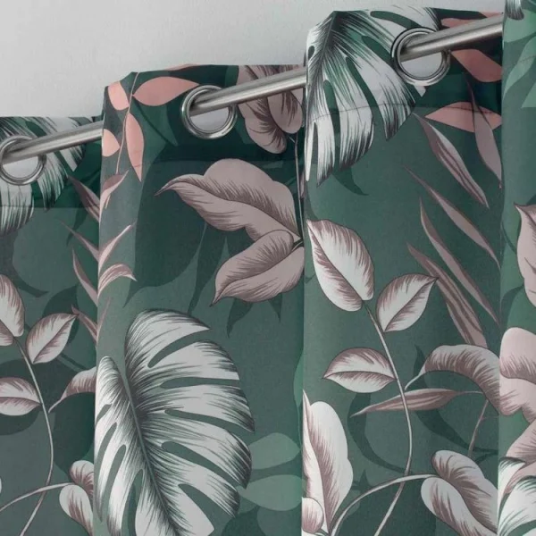 Paris Prix Rideau à Œillets Jardin Intérieur 140x260cm Vert magasins pour 3