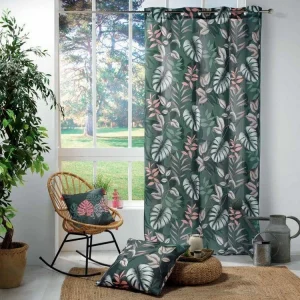 Paris Prix Rideau à Œillets Jardin Intérieur 140x260cm Vert magasins pour 12