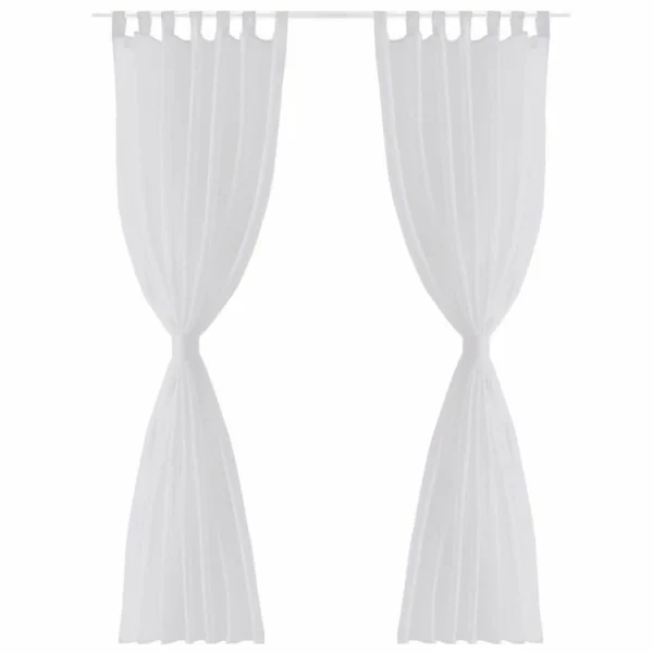 offre spéciale VIDAXL Rideaux Occultants Avec Anneaux En Metal 2 Pcs Bleu 140×245 Cm 3