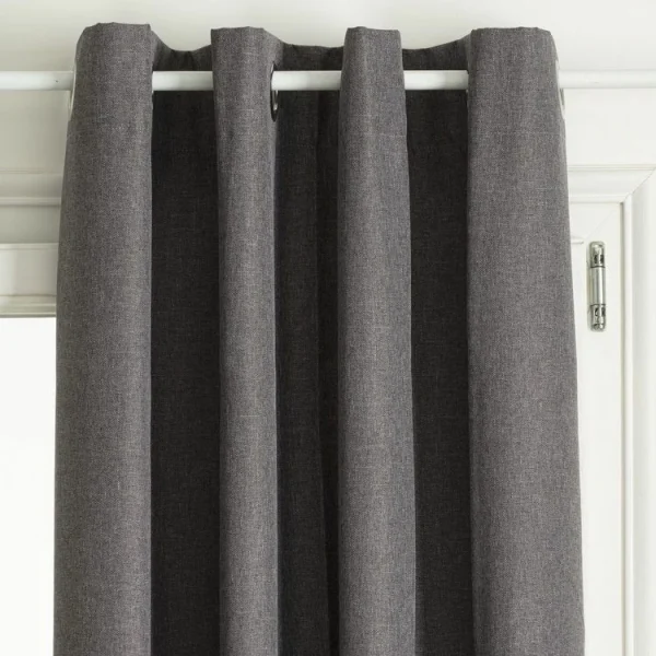 ATMOSPHERA Rideau De Salon Occultant 8 œillet – 140 X 260 Cm – Gris Foncé en vente 1
