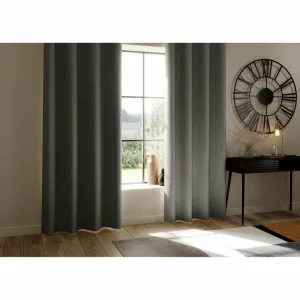 ATMOSPHERA Rideau De Salon Occultant 8 œillet – 140 X 260 Cm – Gris Foncé en vente 7