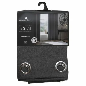 ATMOSPHERA Rideau De Salon Occultant 8 œillet – 140 X 260 Cm – Gris Foncé en vente 9