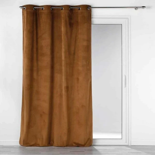 vente en ligne pas cher Paris Prix Rideau à Œillets Casual 140x260cm Camel 1