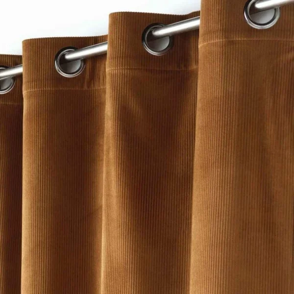 vente en ligne pas cher Paris Prix Rideau à Œillets Casual 140x260cm Camel 3