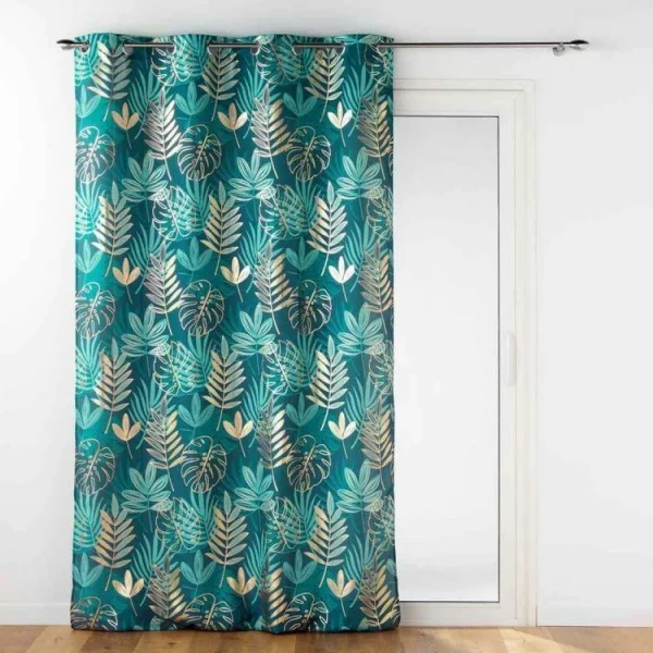 Paris Prix Rideau à Œillets Ornella 140x260cm Émeraude bas prix 1