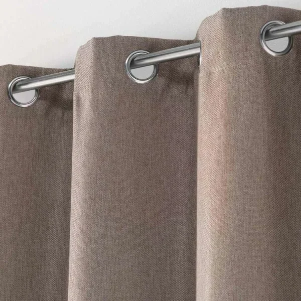 soldes officiel Paris Prix Rideau Occultant Tramina 135x240cm Noisette 3
