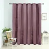 Retour Gratuit VIDAXL Rideau Occultant Avec Anneaux En Metal Velours Rose 290×245 Cm 13