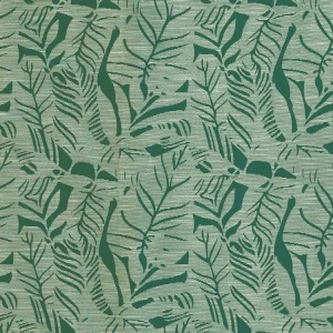 Pas Cher Magasin Soldes ATMOSPHERA Rideau Tissage Jacquard Folha – 140 X 260 – Vert Cèdre 9