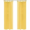 VIDAXL Rideau Occultant 2 Pcs Voile 140 X 245 Cm Jaune achat pas cher 13