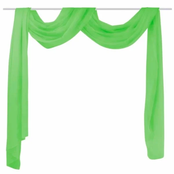 VIDAXL Voilage Drape Vert 140 X 600 Cm en ligne vente 1