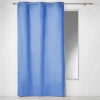 magasin pour Paris Prix Rideau à Oeillets Panama 140x240cm Bleu Azur 11