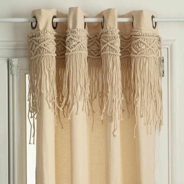 ATMOSPHERA Rideau à œillets 140×260 Macramé Ritual boutiqued en ligne 1