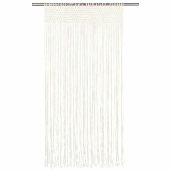 ﻿soldes VIDAXL Rideau En Macrame 140×240 Cm Coton 3