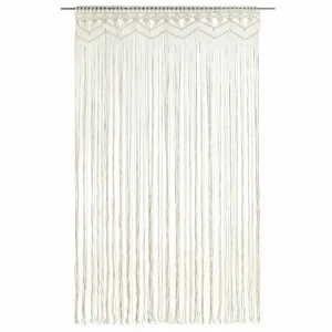 à prix très bas VIDAXL Rideau En Macrame 140×240 Cm Coton 9