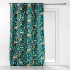 remise en ligne VIDAXL Rideaux Avec Anneaux En Metal 2 Pcs Coton 140x225cm Rayure Bleu 14