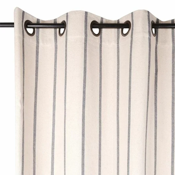 vente chaude Lovely Casa Rideau à œillets 135×260 Cm St Trop Anthracite Coton 3