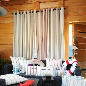 vente chaude Lovely Casa Rideau à œillets 135×260 Cm St Trop Anthracite Coton 12