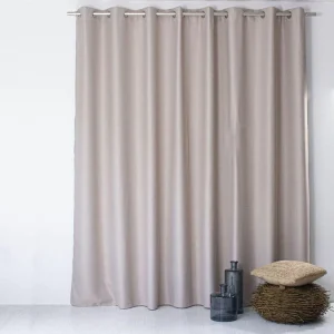 TOILINUX Lot De 2 Grands Rideaux Unis Occultants Avec œillets – 300 X 240 Cm – Taupe solde en ligne 6