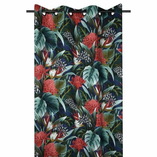 magasin en ligne france VIDAXL Rideau Occultant Avec Crochets Gris 290×245 Cm 1