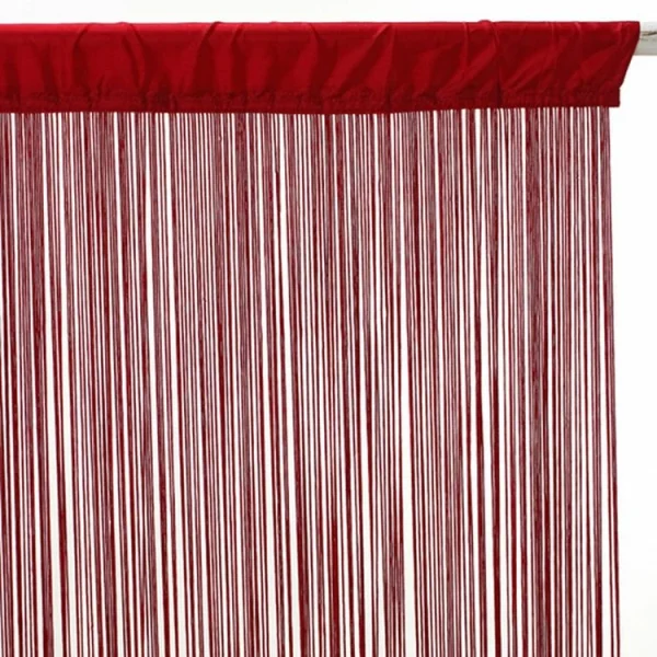 ATMOSPHERA Rideau Fils – 120 X 240 Cm – Rouge achat pas cher 1