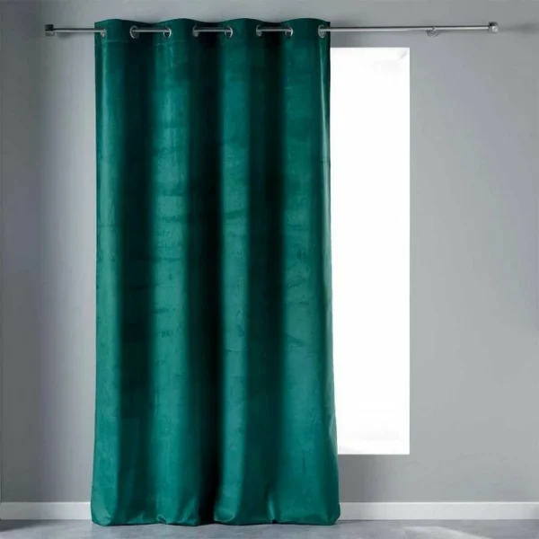 VIDAXL Rideau Occultant Avec Boucles 2 Pcs 140 X 225 Cm Vert Satisfait ou Remboursé 1
