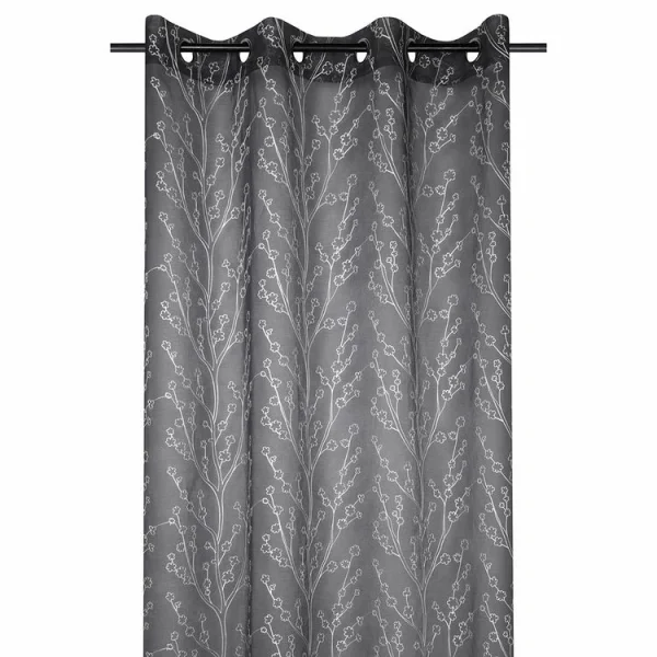 Lovely Casa Voilage à œillets 140×260 Cm Eulalie Anthracite magasin 1
