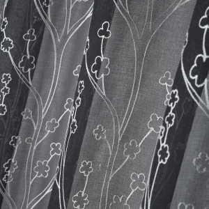 Lovely Casa Voilage à œillets 140×260 Cm Eulalie Anthracite magasin 10