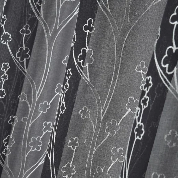 Lovely Casa Voilage à œillets 140×260 Cm Eulalie Anthracite magasin 4