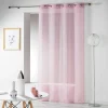 en ligne Paris Prix Rideau Voilage Telma 140x240cm Rose 16