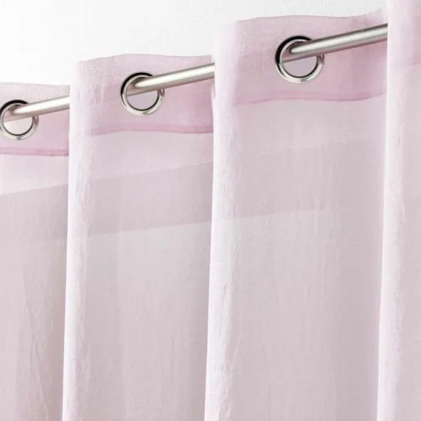 en ligne Paris Prix Rideau Voilage Telma 140x240cm Rose 4