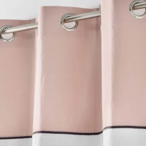 mode pas cher Paris Prix Rideau Voilage à Œillets Jolibel 137x240cm Rose 9