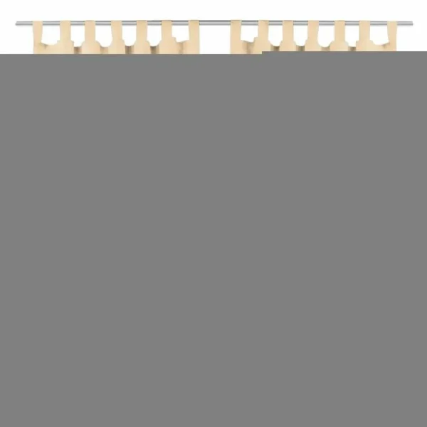 marque pas cher VIDAXL Rideau Occultant Avec Boucles 2 Pcs 140 X 175 Cm Beige 1