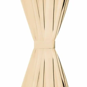 marque pas cher VIDAXL Rideau Occultant Avec Boucles 2 Pcs 140 X 175 Cm Beige 10