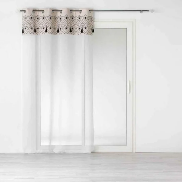 Paris Prix Rideau Voilage à Œillets Nalika 140x240cm Blanc grande promotion 1