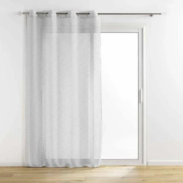 Large choix en ligne Paris Prix Rideau Voilage à Œillets Sunline 140x280cm Gris & Argent 1