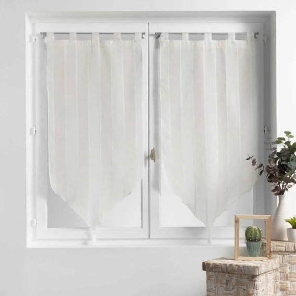 Paris Prix Paire De Voilages Palaos 60x120cm Naturel magasin pour 1