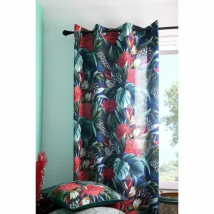 magasin en ligne france VIDAXL Rideau Occultant Avec Crochets Gris 290×245 Cm 11