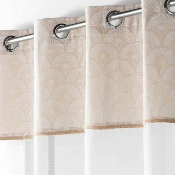 acheter Paris Prix Rideau Voilage à Œillets Bahina 140x240cm Blanc 3